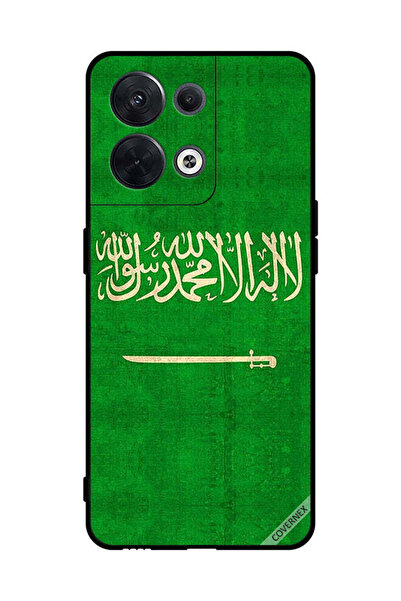 Covernex غطاء حماية لهاتف أوبو رينو 8 - علم المملكة العربية السعودية - عتيق