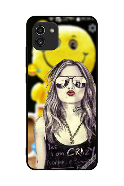 Covernex غطاء حماية لهاتف سامسونج جالاكسي A03 نعم أنا مجنون، العادي ممل