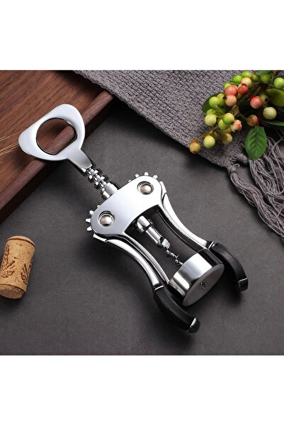 Yenigeldi Stainless Steel, Winged Corkscrew and Bottle Opener – 2 in 1