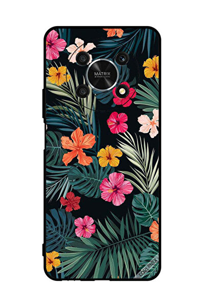 Covernex غطاء حماية لهاتف Honor X9 5G متعدد الألوان زهور وريش