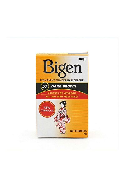 BİGEN Vopsea de păr permanentă, Bigen, Nr. 57, Șaten închis, 6 g