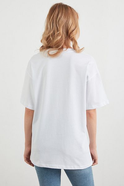 Fulla Moda Tricou oversize cu imprimeu ursuleț