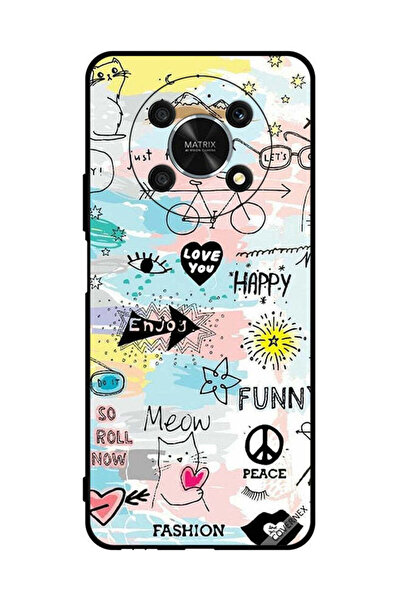 Covernex غطاء حماية لهاتف Honor X9 5G Doodle Meow Enjoy