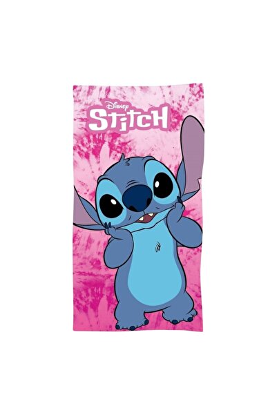 Stitch Prosop de baie pentru copii, 100% bumbac, roz, 70x140 cm, Stitch, Disney