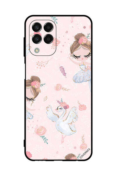 Covernex غطاء حماية لهاتف سامسونج جالاكسي M33 - فتاة دوللي وزهور