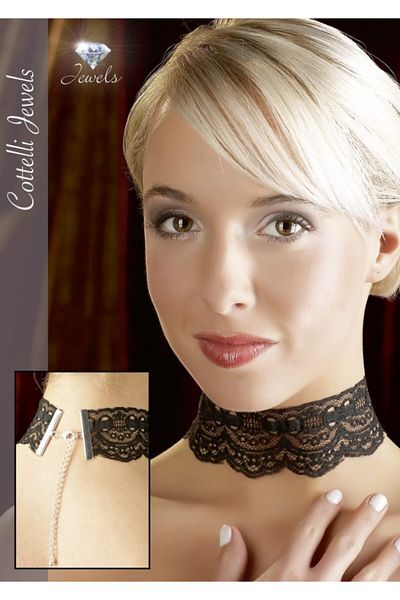 Comelly Collection Colier din dantelă neagră, Colecția Orion Cottelli