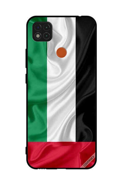 Covernex غطاء حماية لهاتف شاومي ريدمي 9 سي - قماش علم الإمارات العربية المتحدة