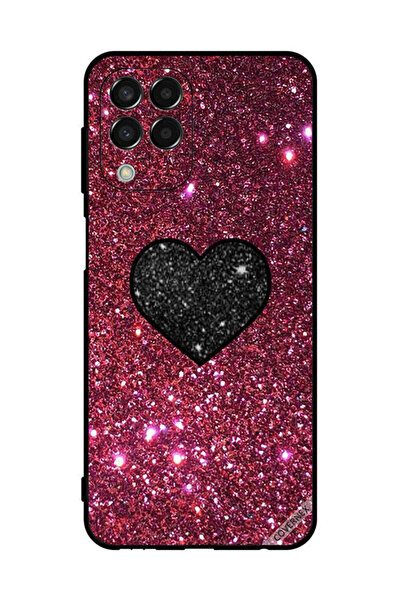 Covernex Protective Case Cover For Samsung Galaxy M33 Heart In Glitter