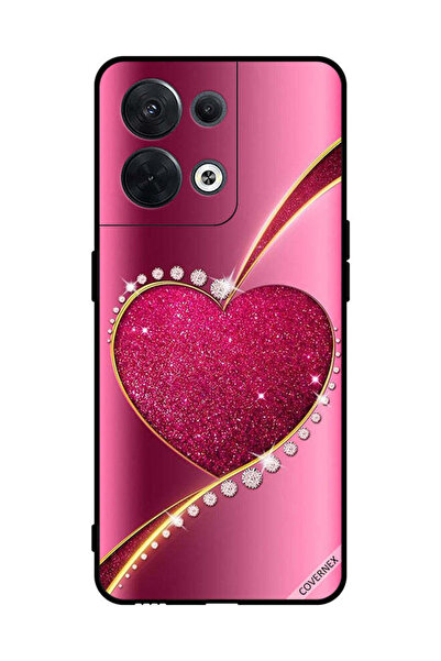 Covernex غطاء حماية لهاتف Oppo Reno8 - قلب لامع من الألماس