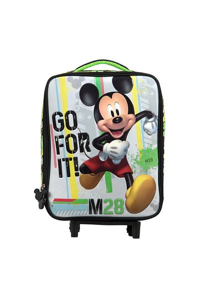 Mickey Mouse Ottonya Kindergarten Bag with Squeegee, Double Eyed Pen Bag, Keychain and Steel Flask Gift