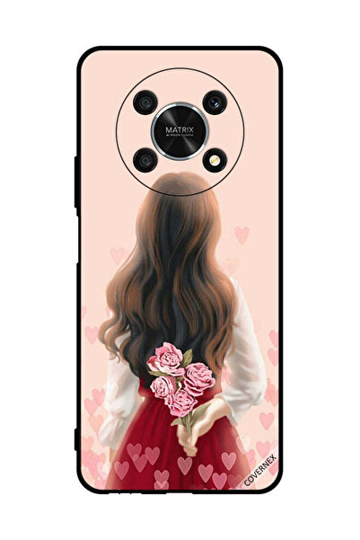 Covernex Protective Case Cover For Honor X9 5G Girl Hiding Flowers