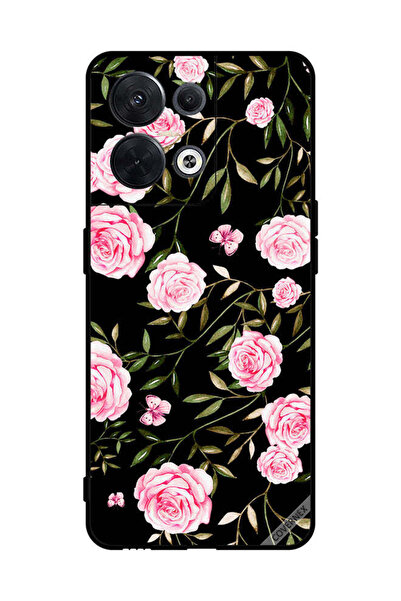 Covernex غطاء حماية لهاتف Oppo Reno8 ورود في باقات من الأوراق الصغيرة