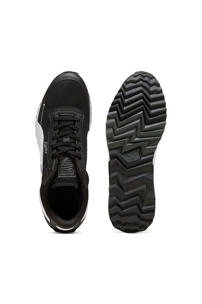 Puma Mens Road Rider Leather Sneakers - Black