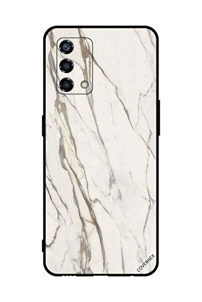 Covernex غطاء حماية لهاتف Oppo Reno6 Lite بنمط رخامي متشقق كلاسيكي