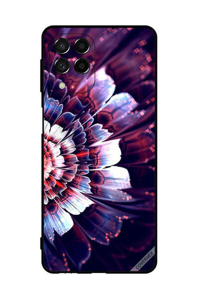 Covernex غطاء حماية لهاتف سامسونج جالاكسي M53 مع زهرة كبيرة منعكسة على الجانب...