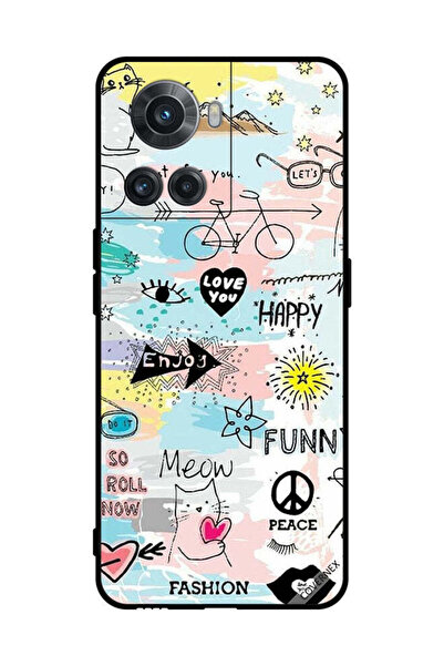 Covernex غطاء حماية لهاتف OnePlus 10R Doodle Meow Enjoy