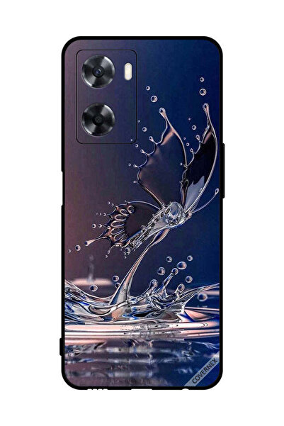 Covernex غطاء حماية لهاتف Oppo A57s بتصميم قطرات الماء على شكل فراشة