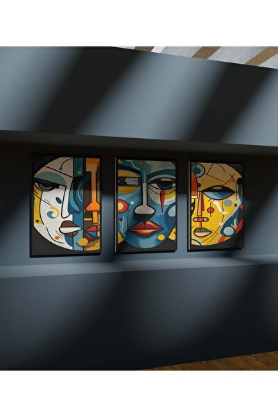 wudie Ζωγραφική τοίχου Πλαίσιο Προβολή Ζωγραφικής Κουζίνας Ζωγραφική 3 τεμαχί...