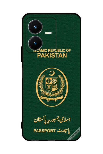 Covernex غطاء حماية لهاتف vivo Y22 بنمط جواز سفر باكستاني