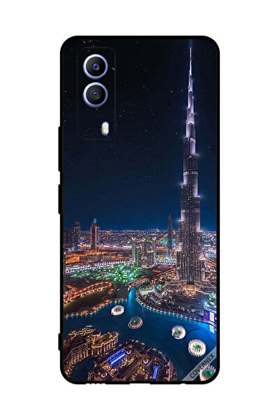 Covernex غطاء حماية لهاتف فيفو T1x منظر ليلي لوسط المدينة