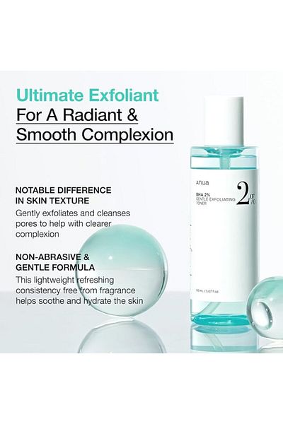 ANUA BHA 2% GENTLE EXFOLIATING TONER