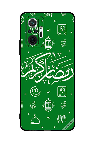 Covernex غطاء حماية لهاتف شاومي ريدمي نوت 10 برو - رمضان كريم - أخضر