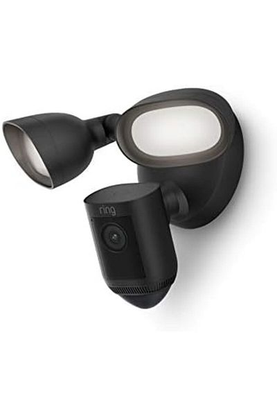 Ring Floodlight Cam Wired Pro | Outdoor Security Camera with 2K Video with Ring Vision, 3D Motion De