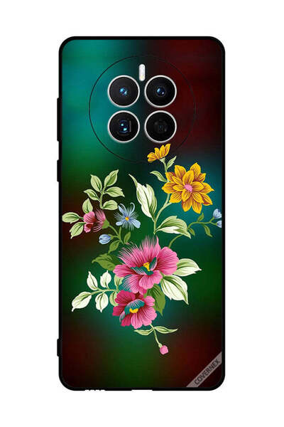 Covernex غطاء حماية لهاتف هواوي ميت 50 - زهور عالية الدقة