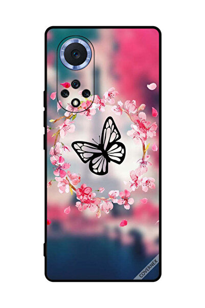 Covernex غطاء حماية لهاتف Honor 50 Pro بتصميم فراشة وحلقة زهور
