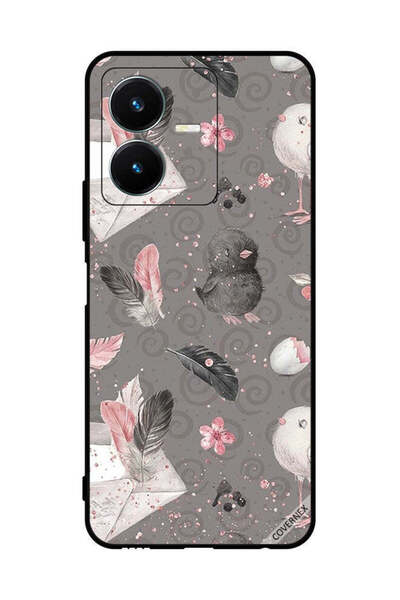 Covernex غطاء حماية لهاتف فيفو Y22 - ريش وفراخ