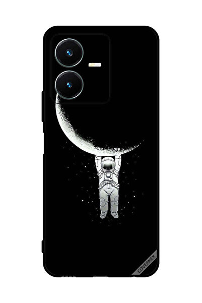 Covernex غطاء حماية لهاتف Vivo Y22s، صورة رائد فضاء معلق على القمر