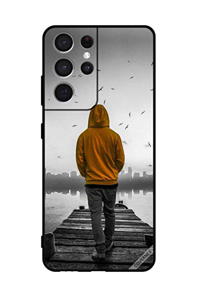 Covernex غطاء حماية لهاتف سامسونج S21 ألترا 5G - فتى حزين يمشي