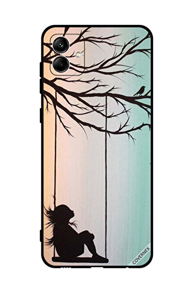 Covernex غطاء حماية لهاتف سامسونج جالاكسي A04 4G، رسمة فتاة صغيرة حزينة