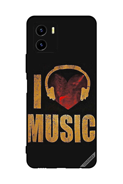 Covernex غطاء حماية لهاتف vivo Y15s Vintage I Love Music
