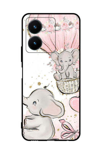 Covernex غطاء حماية لهاتف Vivo Y22s برسومات فيلة صغيرة