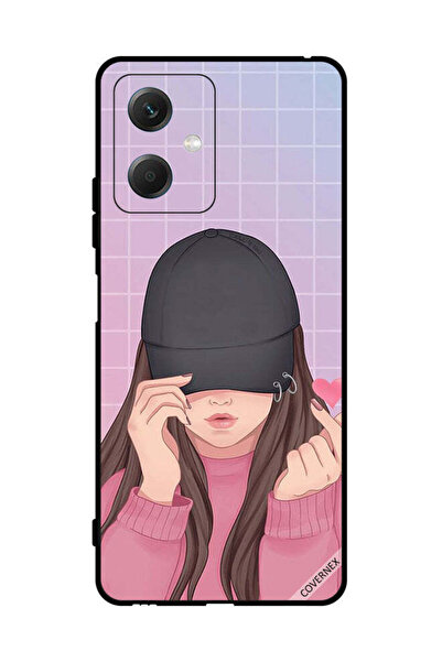 Covernex غطاء حماية لهاتف شاومي ريدمي نوت 12 - فتاة ذات قبعة سناب لوف