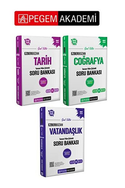 Pegem Akademi Yayıncılık 2026 KPSS Vatandaşlık-Tarih-Coğrafya Ezberbozan Soru...