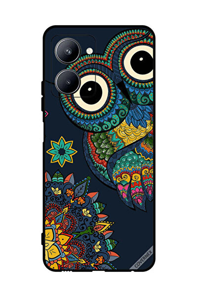 Covernex غطاء حماية لهاتف Realme C33 بتصميم بومة زهرية