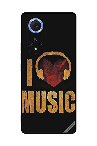 Covernex Protective Case Cover For Honor 50 Pro Vintage I Love Music