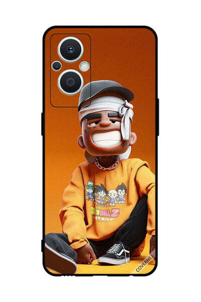 Covernex غطاء حماية لهاتف Oppo Reno 7 Z 5G - رسمة فتى متعب مصاب