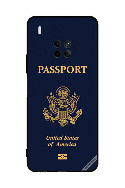 Covernex غطاء حماية لهاتف هواوي Y9A بنمط جواز السفر الأمريكي