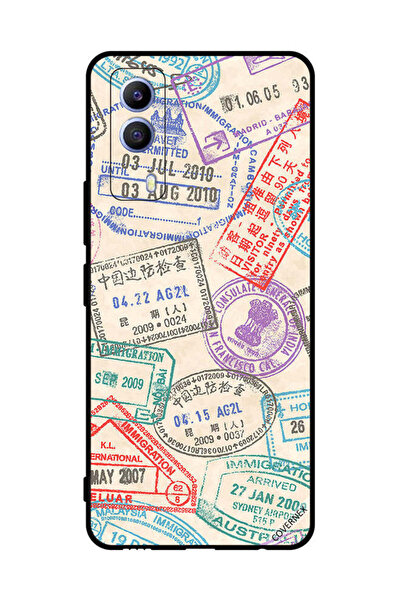 Covernex غطاء حماية لهاتف vivo T1x Travel Stamps