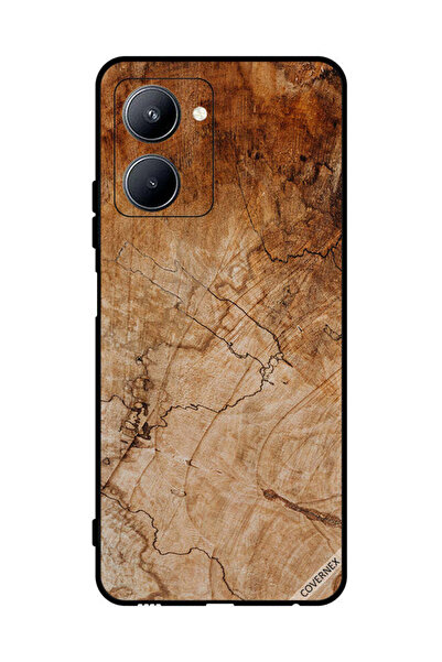 Covernex Protective Case Cover For Realme C33 Vintage Wooden Pattern