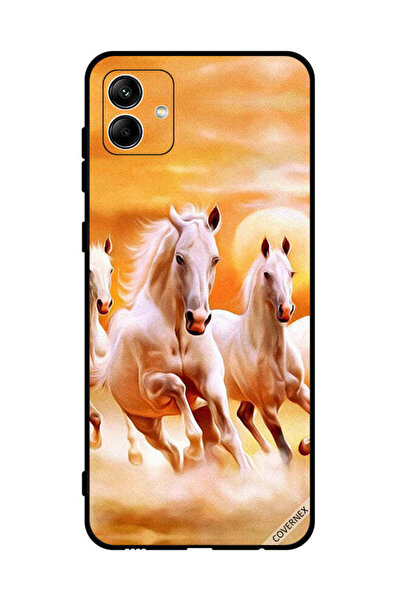 Covernex غطاء حماية لهاتف سامسونج جالاكسي A04 4G - خيول تركض