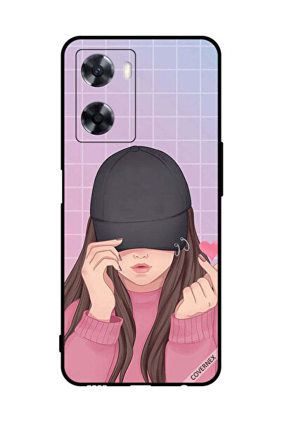 Covernex غطاء حماية لهاتف Oppo A57s - فتاة ذات قبعة سناب لوف