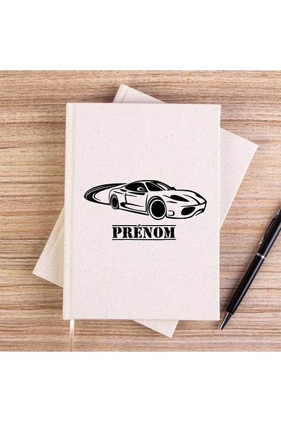 Z zepplin Ferari Pronom Cream Unlined Canvas Notebook