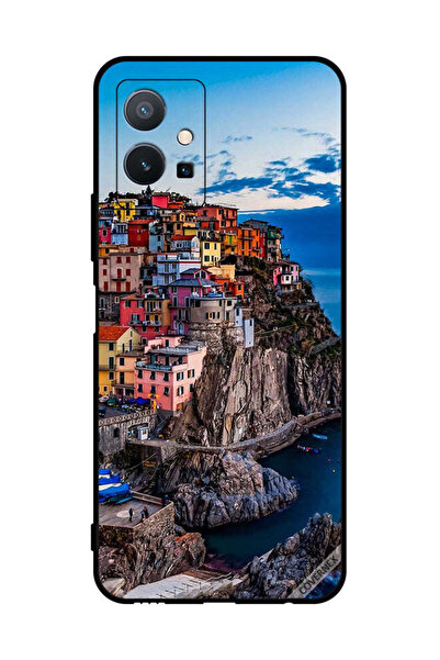 Covernex غطاء حماية لهاتف فيفو T1 5G - منازل ملونة على البحر