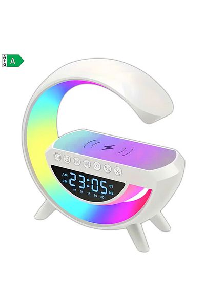 NewEvo ® Multifunctional Smart Lamp 4 In 1, Digital Clock, Alarm, Radio, Bluetooth Speaker