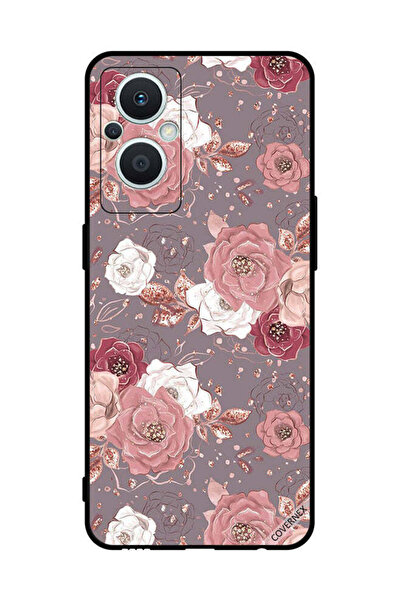 Covernex غطاء حماية لهاتف Oppo Reno 7 Lite بخلفية زهرية