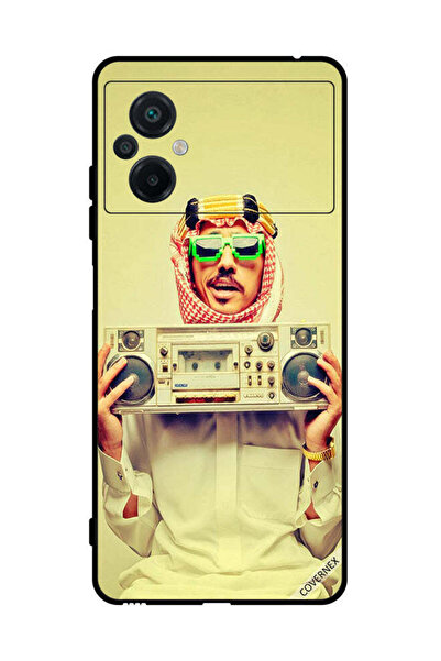 Covernex غطاء حماية لهاتف Xiaomi Poco M5 4G يحمل جهاز موسيقى عتيق